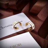 Dior Новые золотые серьги-гвоздики с буквами DIOR. Качество, соответствующее фир