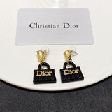 Новые серьги-гвоздики в форме букв DIOR из латуни, соответствующие стилю сумок D