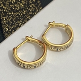 Популярный товар от Dior. Серьги-гвоздики с выгравированными буквами и звездочка
