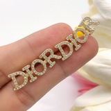 Диамантовые серьги DIOR. Высокое качество, изготовлены по оригинальной форме из 
