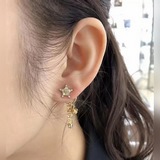 Dior Новые серьги-гвоздики DIOR в форме пятиконечной звезды; качество, соответст