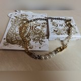【Dior Ожерелье из жемчуга и металла с множеством элементов. Очень популярное оже