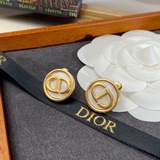 Dior ретро буква CD серьги в виде пуговиц, как в магазине, из латуни, в основном
