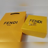 FENDI F-образное кольцо с открытым верхом, высококачественное изготовление на за