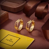 FENDI Сережки с логотипом, высококачественные, на заказ, популярная новинка, лак
