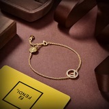 FENDI Браслет с логотипом, высококачественный, индивидуальный дизайн, популярная