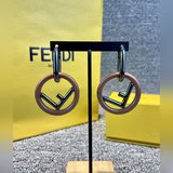 FENDI Элитная мода Новые популярные модели Простые и элегантные серьги-гвоздики 