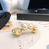 FENDI Жемчужные серьги Высококачественный дизайн Популярная новинка Простые и эл
