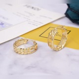 FENDI Сережки с логотипом Высококачественная индивидуальная изготовка Новая попу