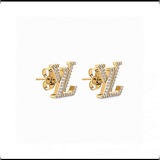 【Версия Seiko】 Сережки Louis Vuitton с бриллиантами, выполненные с высоким масте