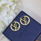Роскошные серьги с бриллиантами от LV. Серьги-гвоздики. Популярная модель. Сереб