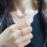 Кольцо Tiffany CNC из чистого золота с узелком, размер 5678. Переплетенные концы