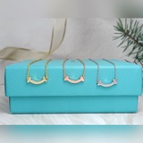 Tiffany Тиффани мини-колье с гладкой поверхностью без бриллиантов из серии «Улыб