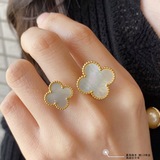 V-Gold-Plated 5240260 VCA Four-Leaf Clover High-End White Mother-of-Pearl Open R