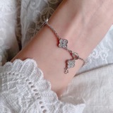 VCA Van Cleef & Arpels Четырехлистный браслет с бриллиантами, четырехлистный