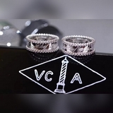 VCA Van Cleef & Arpels кольцо с круглым логотипом [Цвет] Высококачественный 