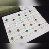 VCA Van Cleef & Arpels Черный янтарь/красный янтарь/белый перламутр/магнетит