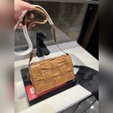 Bottega Veneta Bv высококачественная сумка Cassette, плетеная сумка в форме тофу