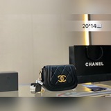 Chanel золотая цепочка для сумки Chanel, маленькая квадратная сумка, 20*14 см, с