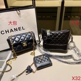 Новые комбинации [Новая серия из 32 наборов] Chanel CF + маленькая сумка Chanel 