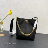 Chanel, популярная осенне-зимняя новинка, одноплечевая сумка-бакет с ремнем чере
