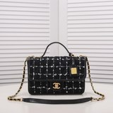 Большой размер 22k в наличии! Импортный шерстяной твил в клетку. Chanel C малень
