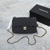 22 Джинсовый металлический шарик Квадратный толстяк Серия Chanel в стиле джинсов