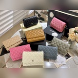 Официальный сайт Little Lambskin + складная подарочная коробка Chanel woc кошеле
