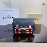 Подарочная упаковка COACH/Кожаная сумка с клапаном и застежкой-клипсой для мужчи