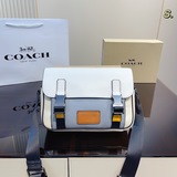 Подарочная упаковка COACH/Кожаная сумка с клапаном и застежкой-клипсой для мужчи