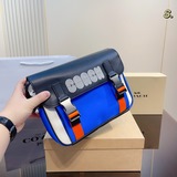 Подарочная упаковка COACH/Кожаная сумка с клапаном и застежкой-клипсой для мужчи