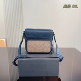 Размер коробки： 20 x 18 см. Новая цветовая гамма от Coach. Почтальонская сумка, 