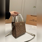 Размер (с коробкой)： 17 × 17. Новая модель сумки Coach mini cally для нот.