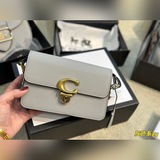Складная сумка COACH для женщин, новая модель Studio C с застежкой, одноплечевая