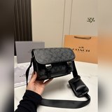 Размер складной коробки： 20 × 15. Новая сумка-почтальон 2 в 1 от COACH — классич