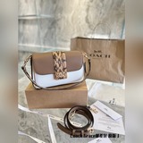 【Модель, аналогичная модели знаменитости】 COACH/-CC066# Кожаная сумка через плеч
