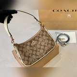Складная коробка, размер： 24*15 см. Новая модель сумки Coach в форме полумесяца.