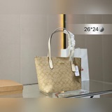 COACH дамская сумка-тоут, сумка через плечо, сумка для покупок, сумка для мамы, 