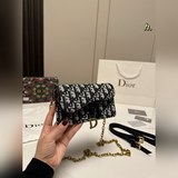 Размер (с коробкой)： 17 × 11. Dior Dior Old Flower 2-в-1 поясная сумка с цепочко