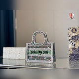Полный комплект подарочной упаковки DIOR/Dior с стразами, мини-сумка-тоут, подхо