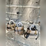 Сумка через плечо из плетеного канваса Dior, 25 см.