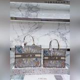 3D рельефный оригинал ткани Dior, оригинальная ткань с узором, внутренняя сумка 