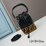 【Fendi MINI BUCKET】 Компактная, но вместительная сумка с классическим двойным ло