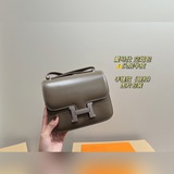Натуральная кожа, размер коробки 18,13 см. Сумка Hermès для стюардесс, сочетающа