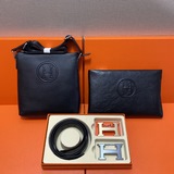Hermès комплект из двух сумок из кожи первого слоя в подарочной упаковке с ремне