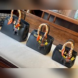 Hermès Platinum Bag с текстурой личи, изготовленная на собственном производстве,