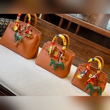 Hermès Platinum Bag с текстурой личи, изготовленная нашим собственным производит