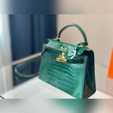 Новая модель Hermès из кожи крокодила / сумка Kelly с крокодиловым узором, высок
