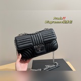 Размер складной коробки： 26,14 см. Сумка Prada Diagramme с цепочкой легко сочета