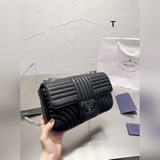 Prada/Prada Diagramme Женская классическая сумка среднего размера из стеганой ко